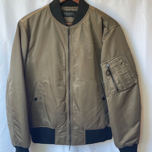 rag & bone Other - rag & bone Manston Padded Nylon Bomber Jacket